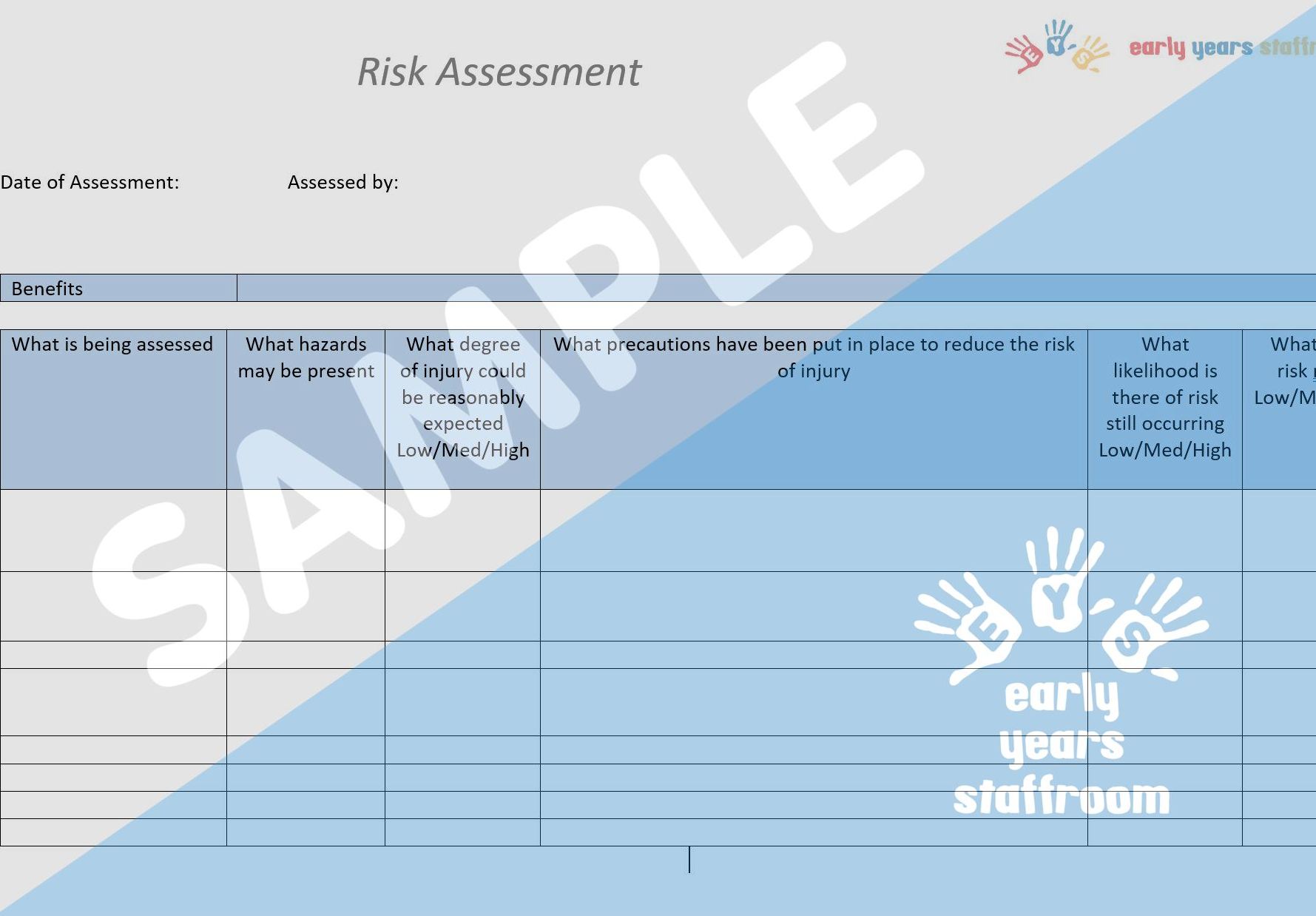 eyfs home visit risk assessment