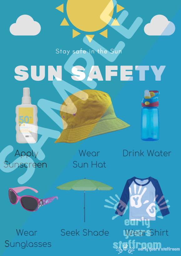 Sun Safety Colouring Picture - Stay Safe In The Sun {free Printable 392