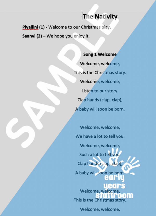 EYFS Christmas Scripts