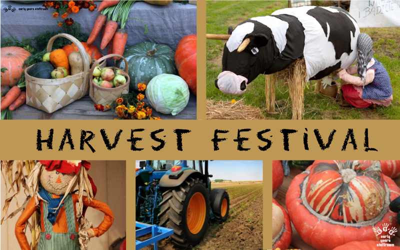 Harvest Festival is a celebration of the food grown on the land EYFS