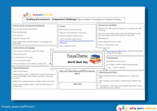 Early Years Resource Planning