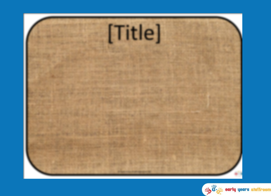 Hessian Blank Page - Editable / Powerpoint