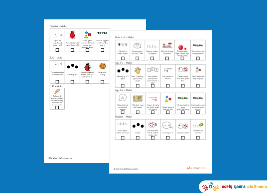 Target Strips - Maths - New Development Matters EYFS