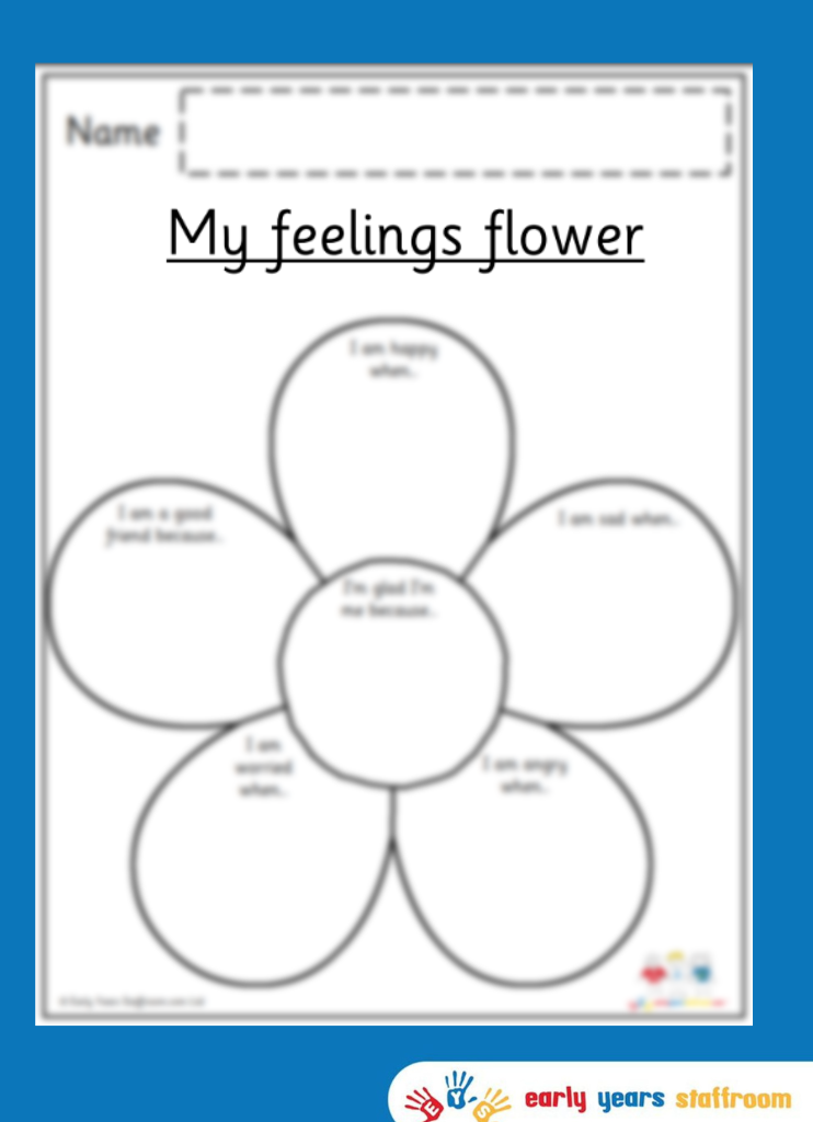 Feelings Flower Early Years Staffroom
