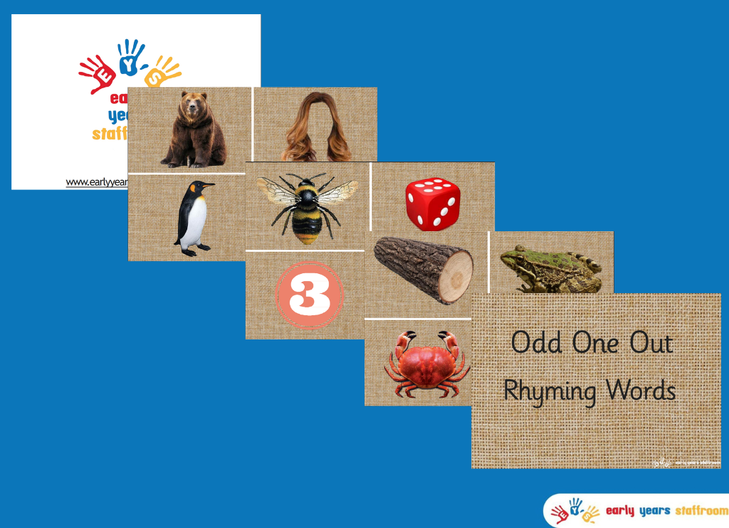 Rhyming Words odd one out PowerPoint Phase 1