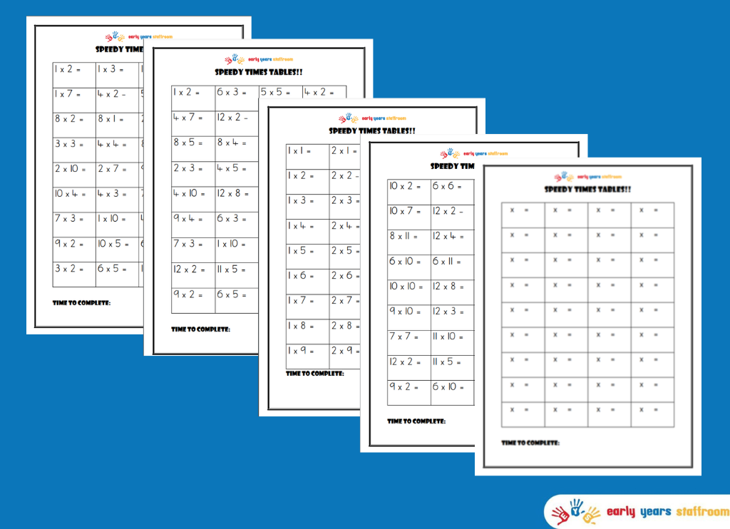 Times Tables Worksheets Home Learning