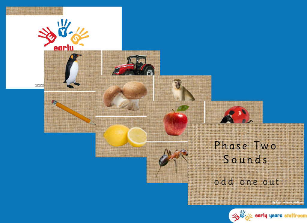 Odd One Out Pictures PowerPoint Phase 2 Initial Sounds