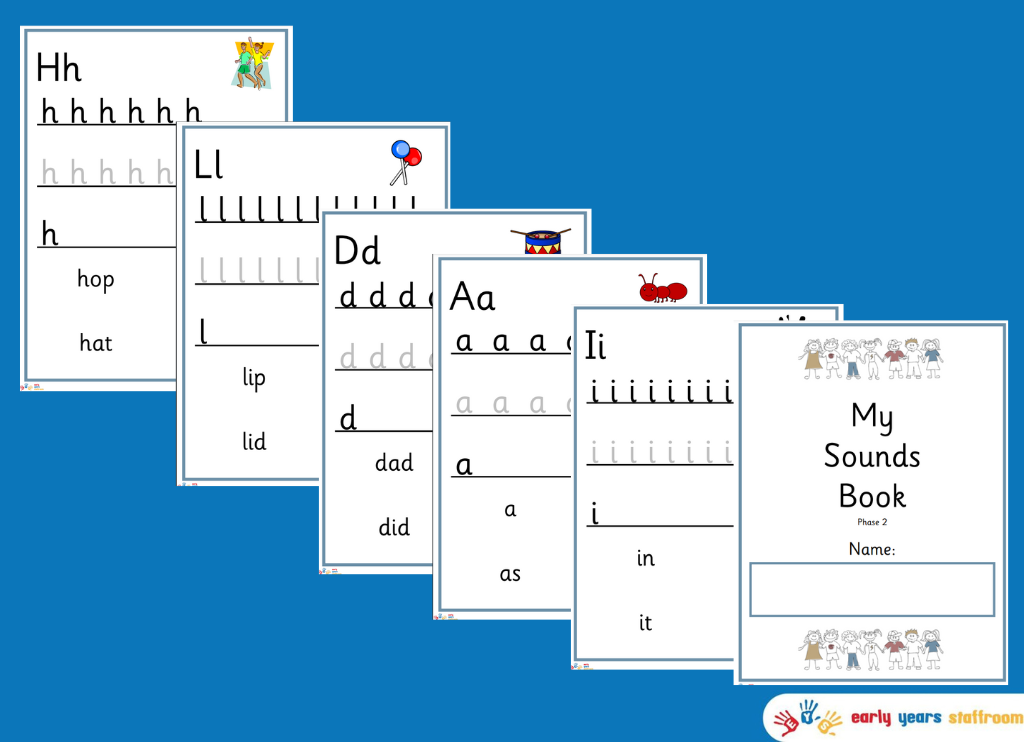 Phonics Phase 2 - My Sound Handwritting Practise Book Letter Formation (Standard Font)