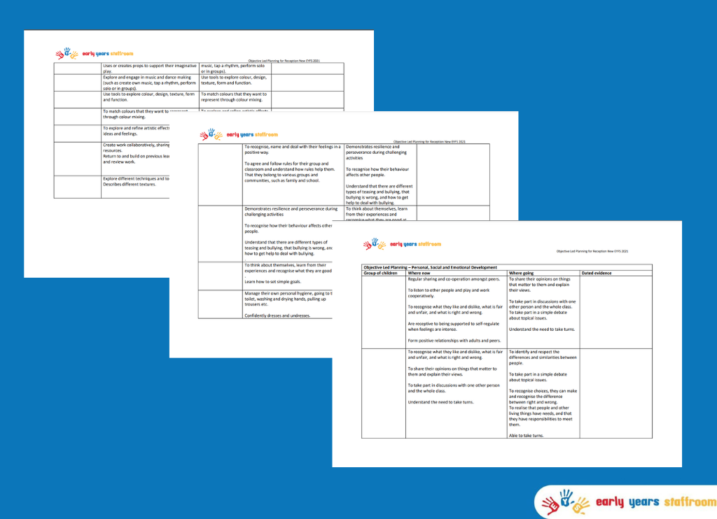 Early Years Planning To Download