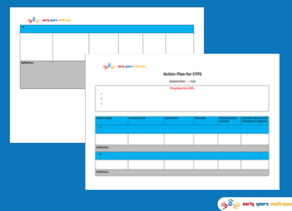 Development Action Plan for Early Years EYFS