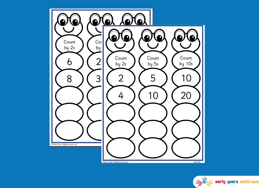 Skip Counting Frogs 2 - 5 - 10