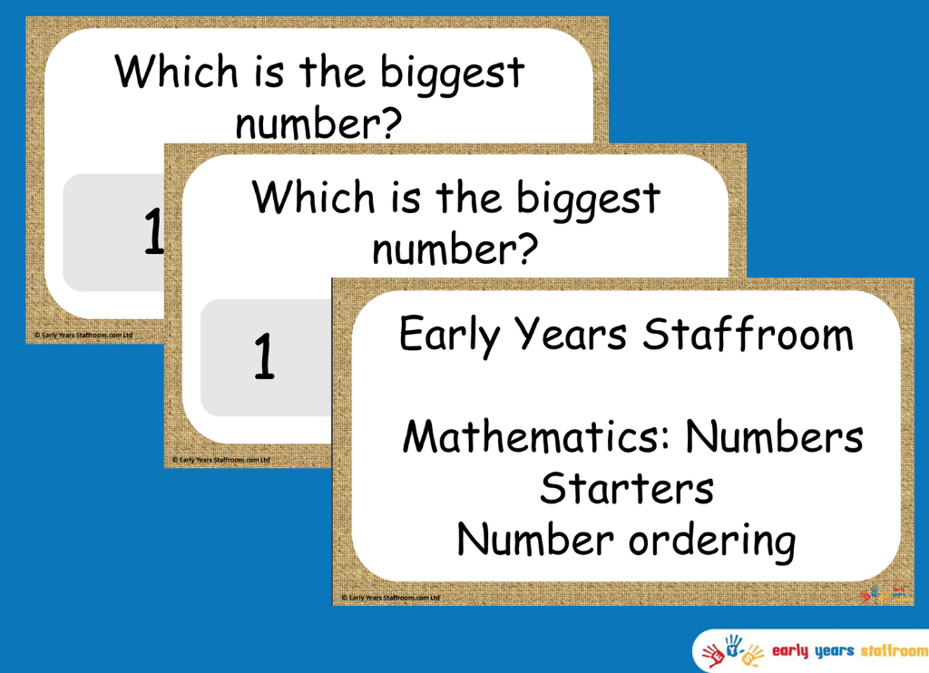 Maths Numbers Starters - Number Ordering PowerPoint