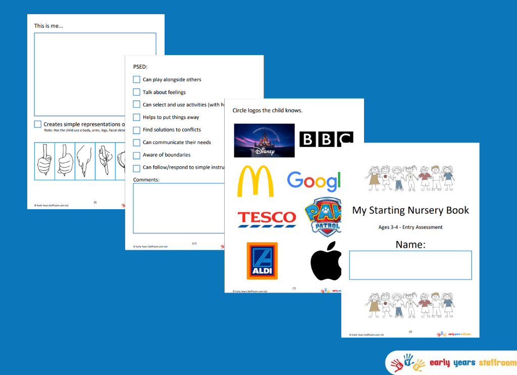 Baseline Assessment Document Nursery Aged 3-4 New EYFS 2021