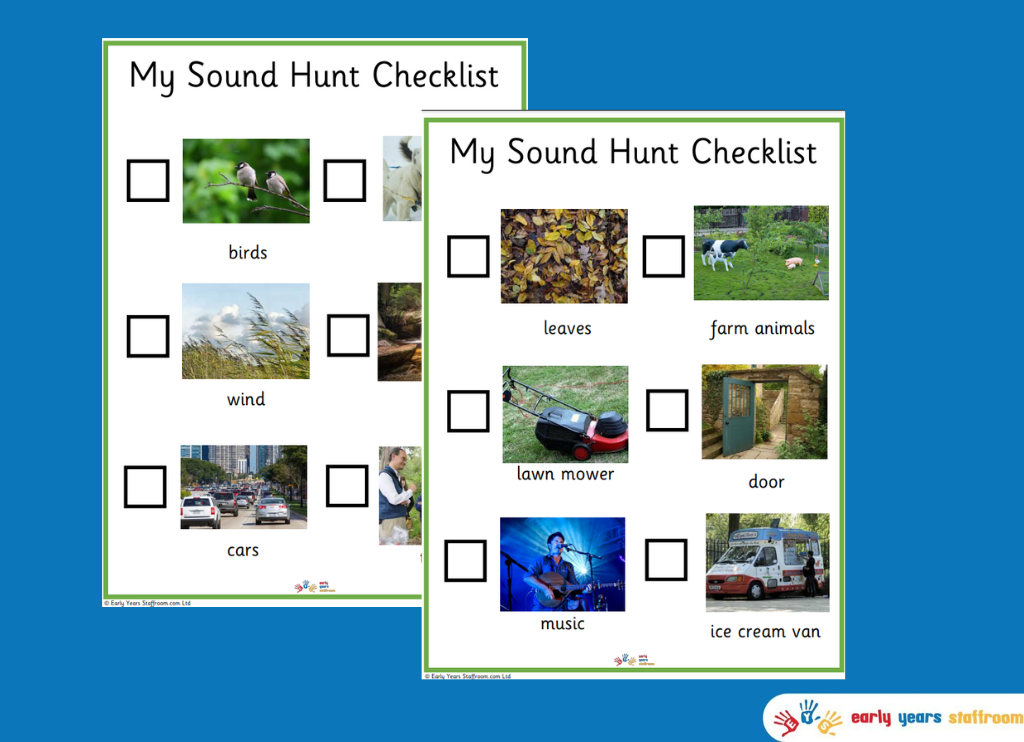 Sound Hunt Checklist Home Learning