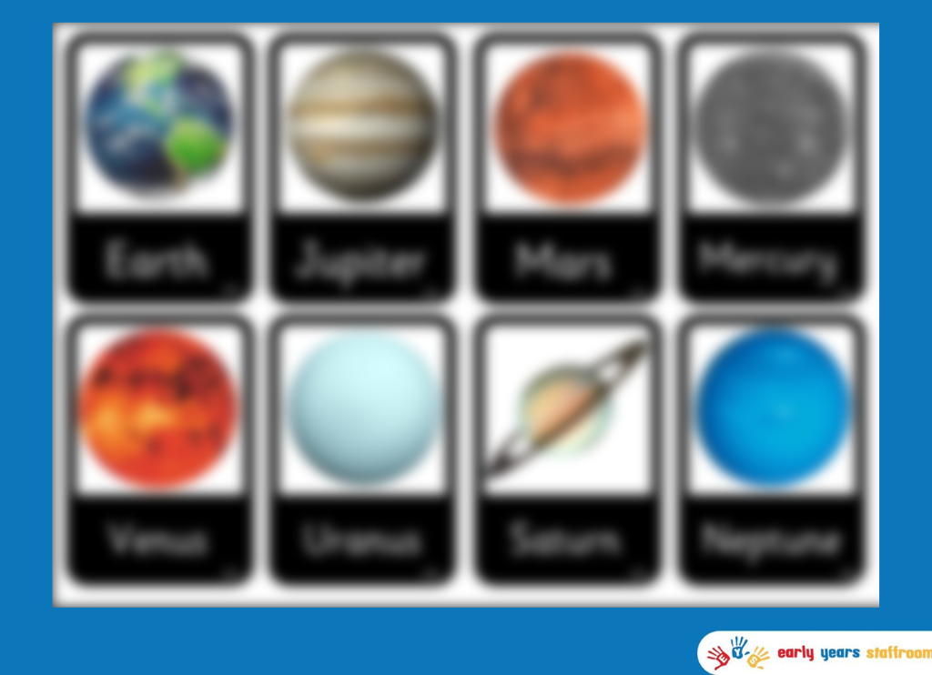 Space and the Planets (Pictures and Names)