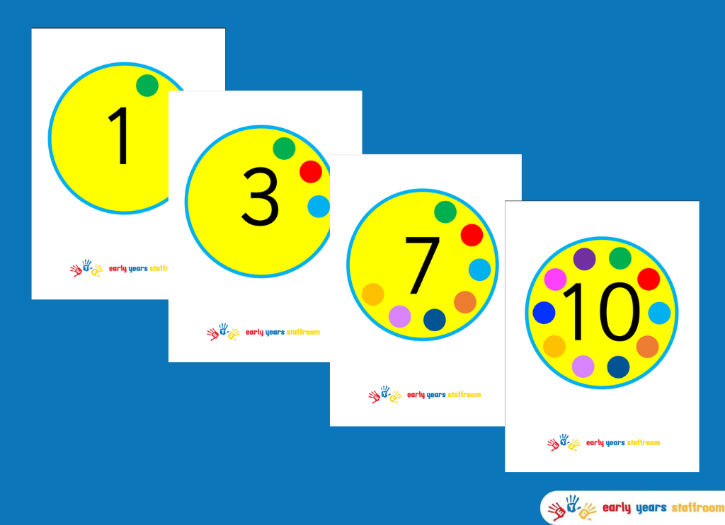 Numbers 1-10 with dots