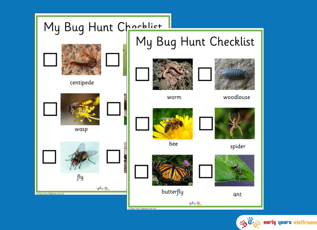 Bug Hunt Checklist - Minibeasts Home Learning