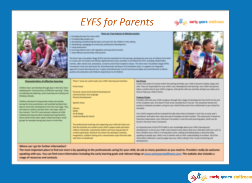 EYFS Overview for Parents Handout 2021