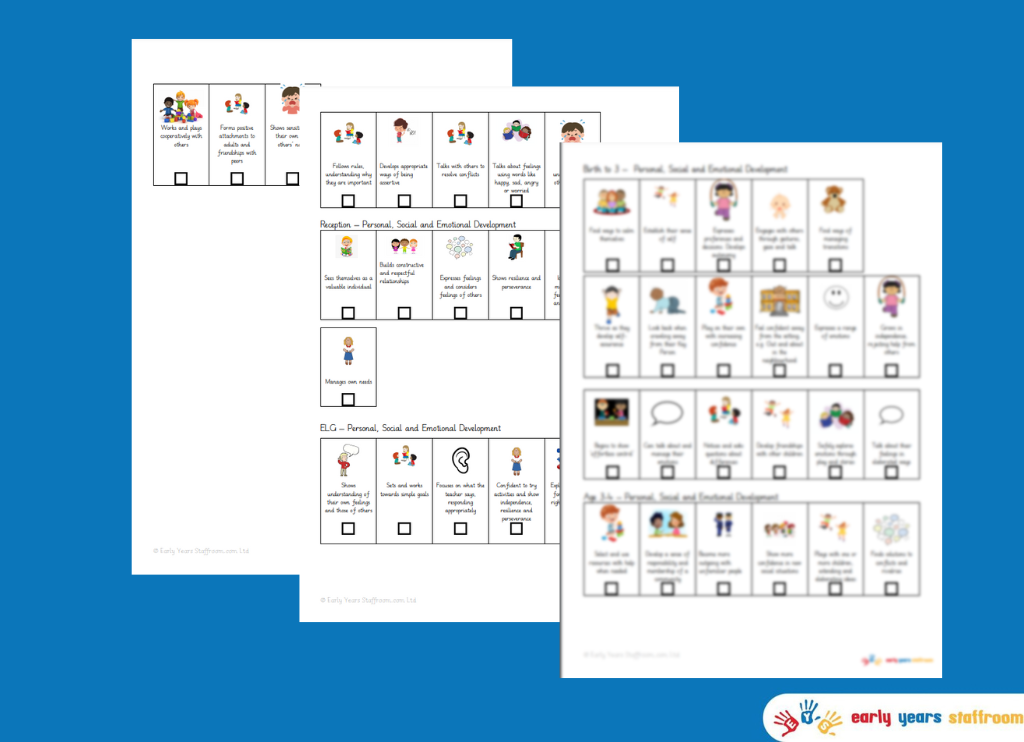 Target Strips - Personal, Social & Emotional Development - New Development Matters EYFS