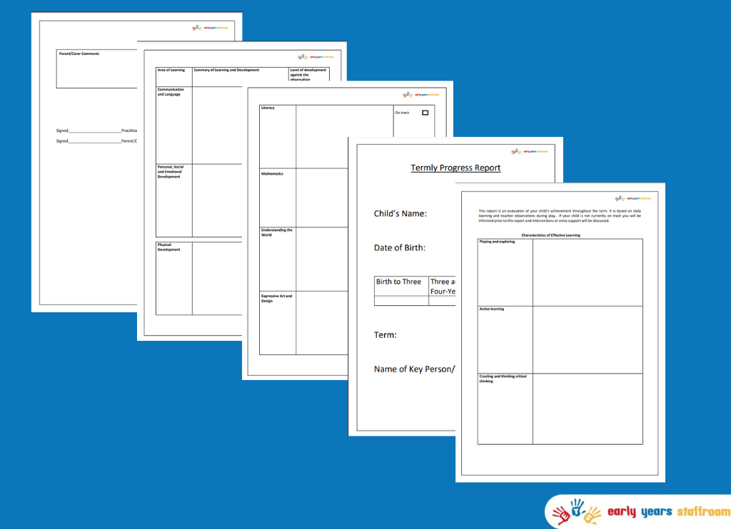 Early Years Termly Progress Report New EYFS