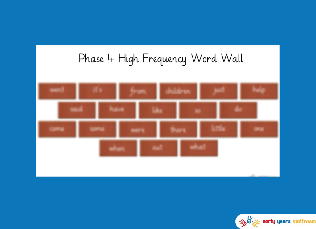 Phonics Phase 4 HFW Word Walls