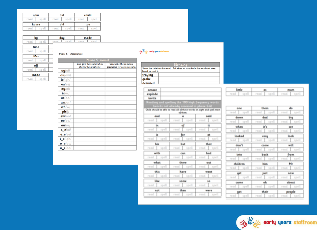 Phonics Phase 5 Assessment