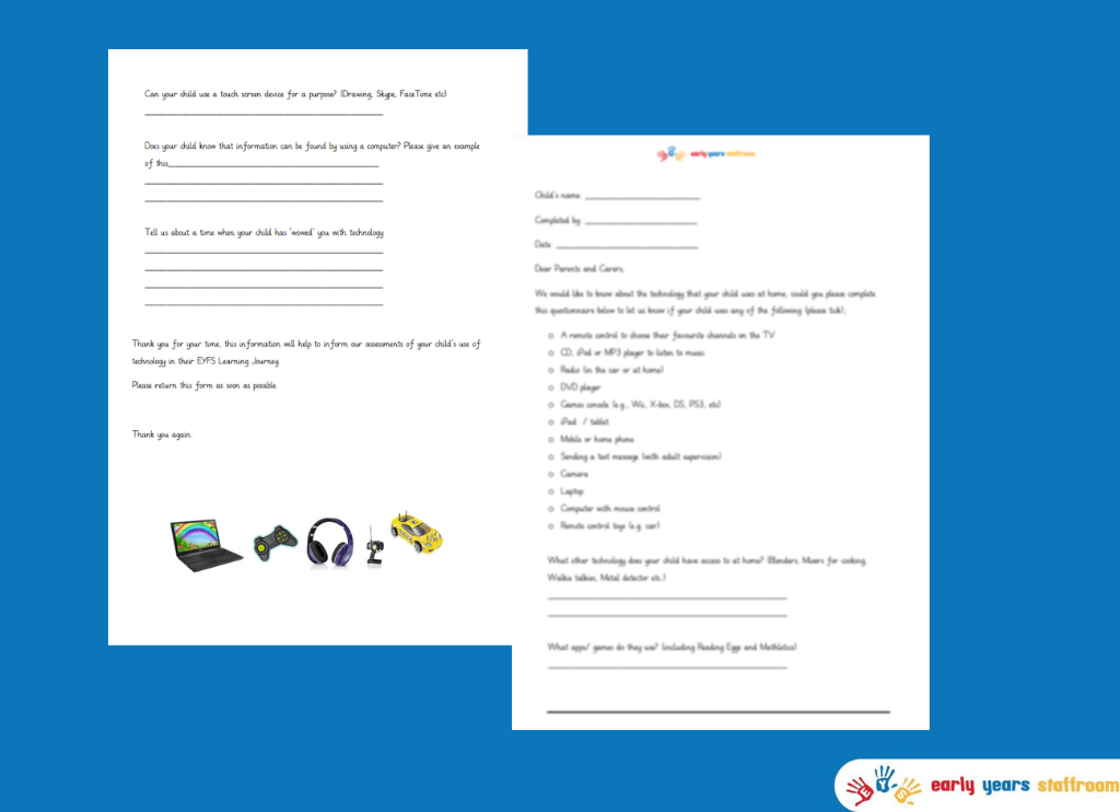 Technology Questionnaire for Parents