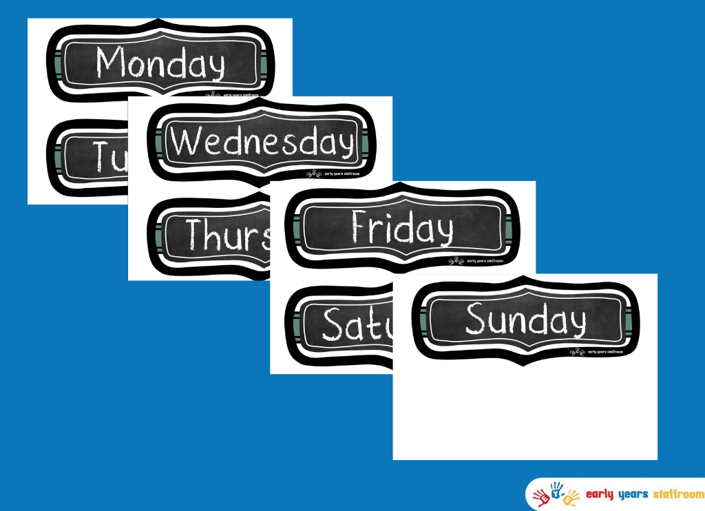 Days of the Week Chalkboard Signs