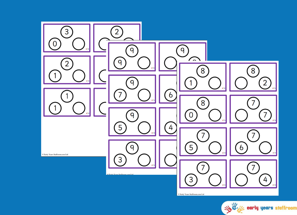 Partitioning Game Worksheets Number Bonds