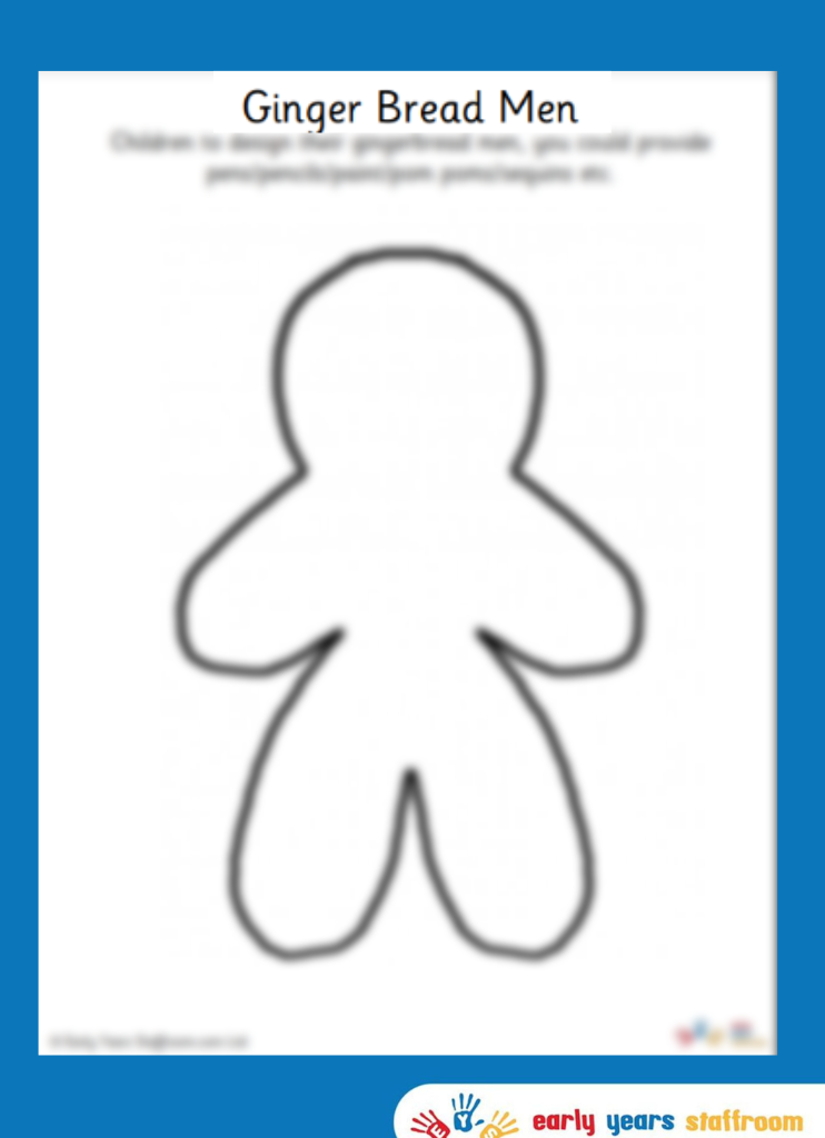 Gingerbread Man Design Sheet