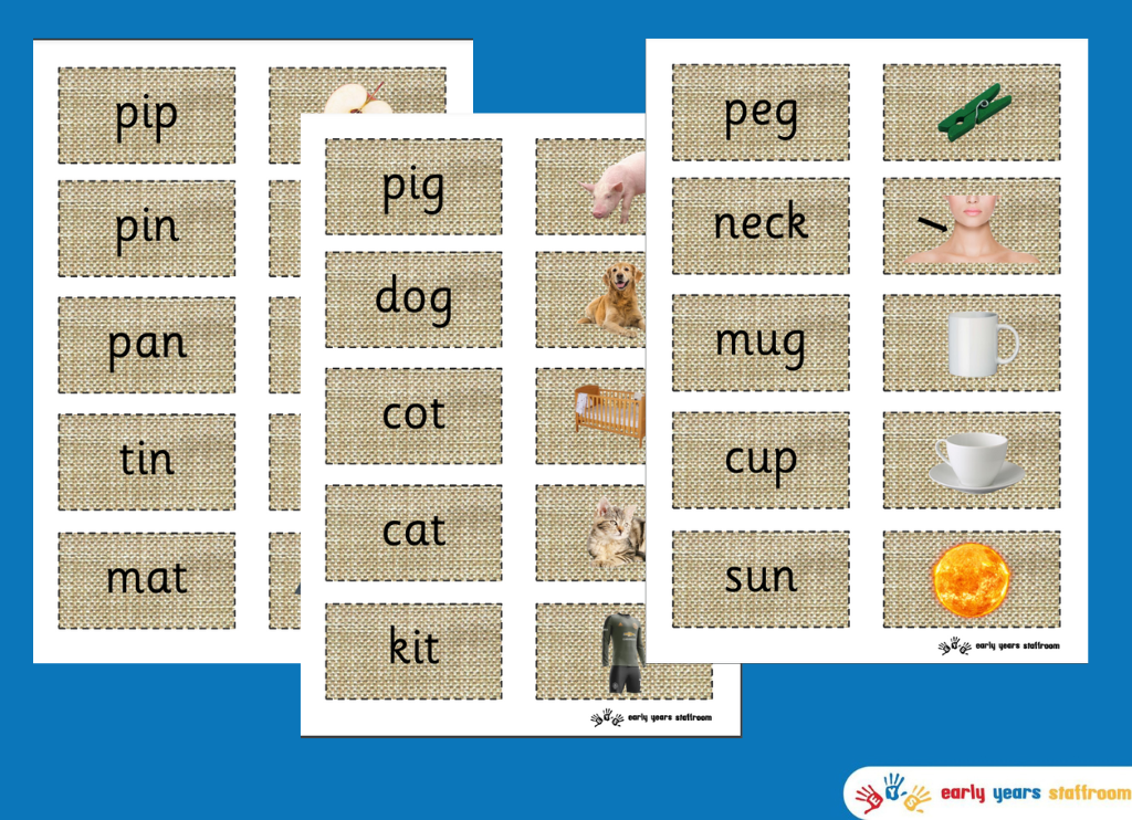 Phonics Picture Word Match Phase 2