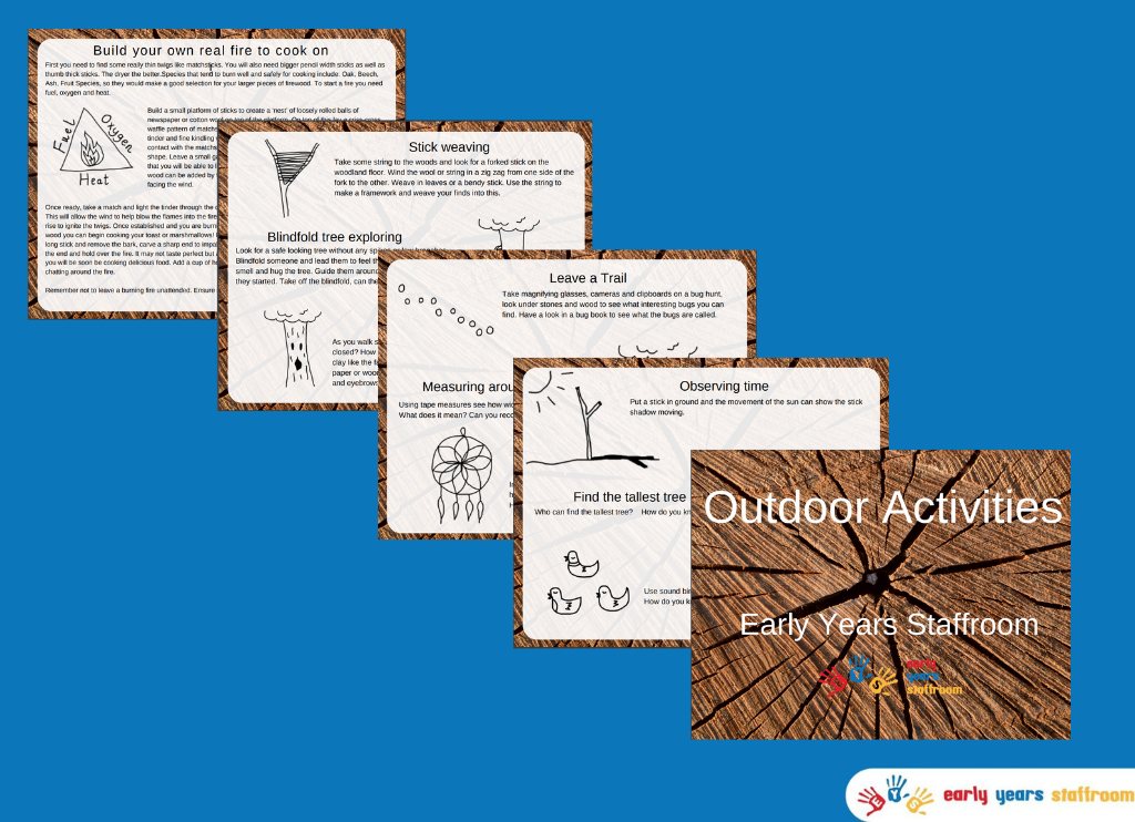 Early Years Outdoor Planning Activities Forest School