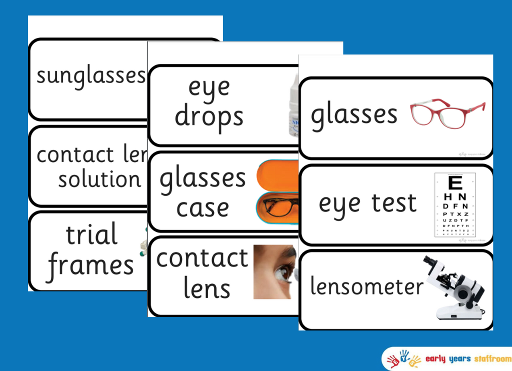 Opticians - Opticians Word Cards