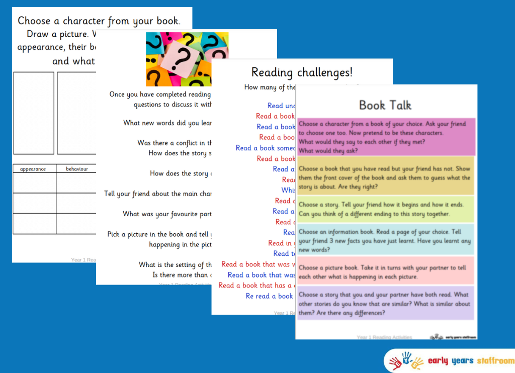 Reading Activities for KS1 Home Learning