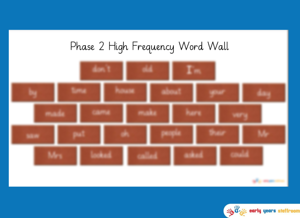 Phonics Phase 2 HFW Word Wall