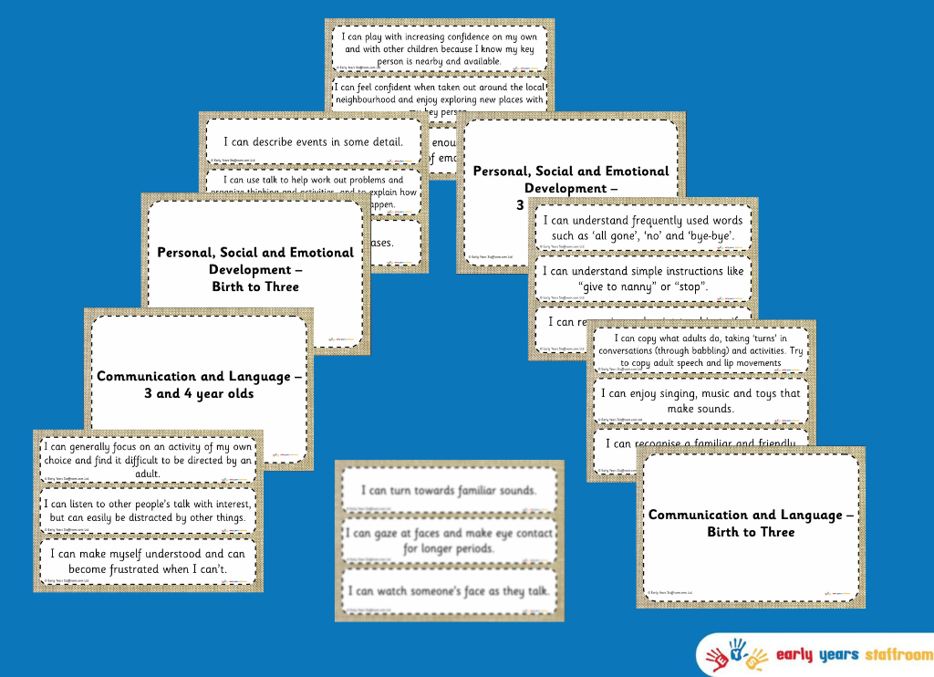 Display I Can Statements New EYFS Outcomes
