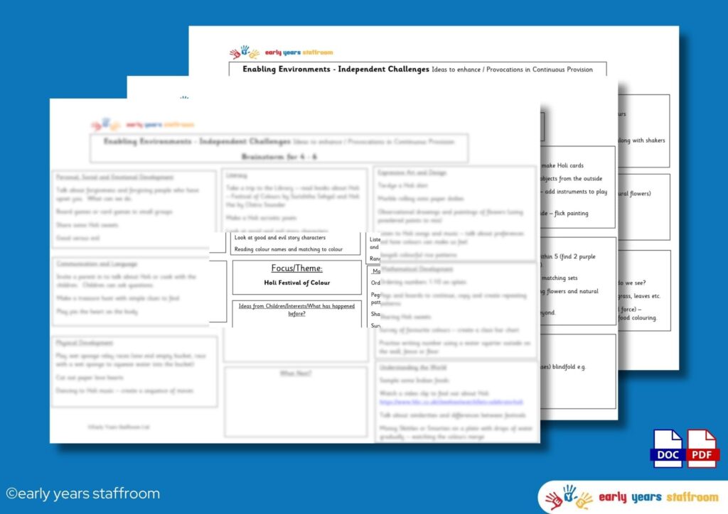 Early Years Planning And Resources To Download