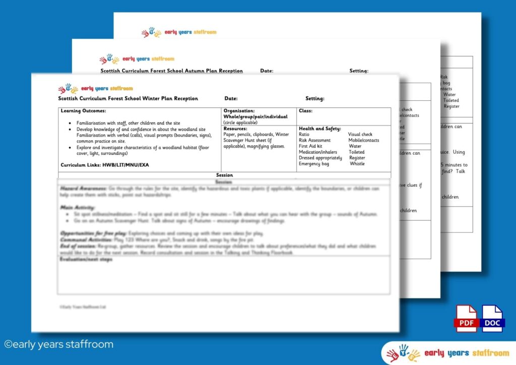 Early Years Forest School Planning and Resources to Download